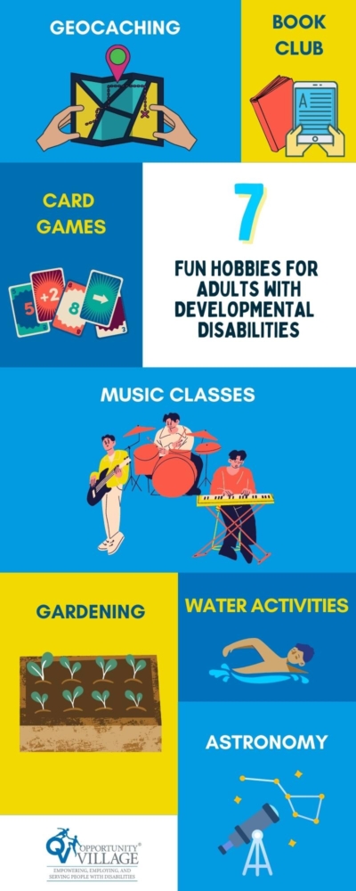 Hobbies For Adults With Developmental Disabilities Infographic 400x1000 